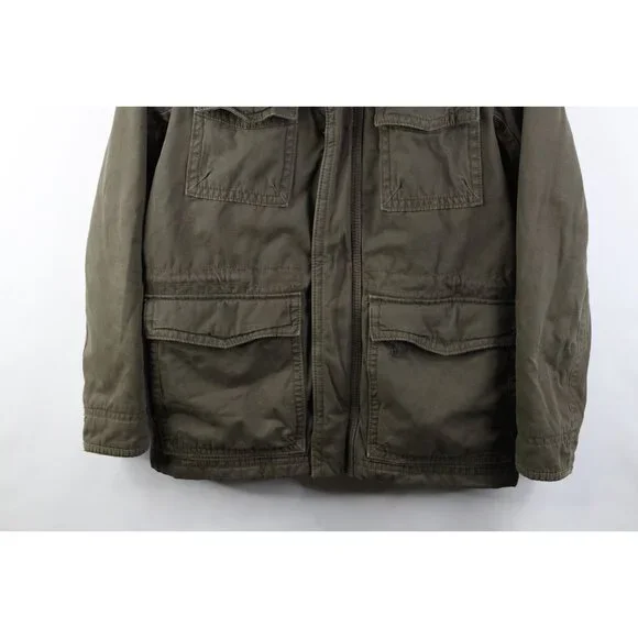 Vintage Y2K American Eagle Outfitters Mens Medium Military Field Parka Jacket